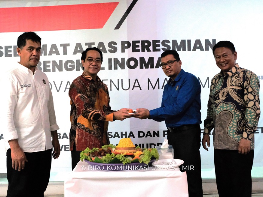 Tingkatkan Produktivitas Kewirausahaan, Rektor Unhas Resmikan Bengkel Inomar