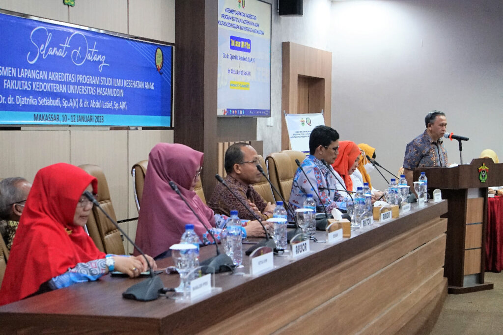Program Studi Dokter Spesialis Ilmu Kesehatan Anak FK Unhas Jalani Proses Re-Akreditasi LAMPT-Kes