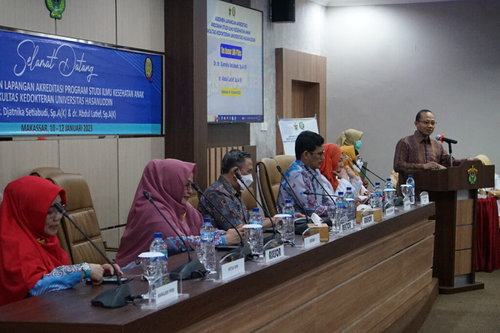 Program Studi Dokter Spesialis Ilmu Kesehatan Anak FK Unhas Jalani Proses Re-Akreditasi LAMPT-Kes