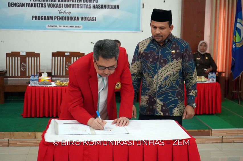 Fakultas Vokasi Unhas dan Kabupaten Dompu, NTB Sepakat Kerjasama dalam Bidang Pendidikan