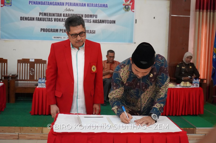 Fakultas Vokasi Unhas dan Kabupaten Dompu, NTB Sepakat Kerjasama dalam Bidang Pendidikan