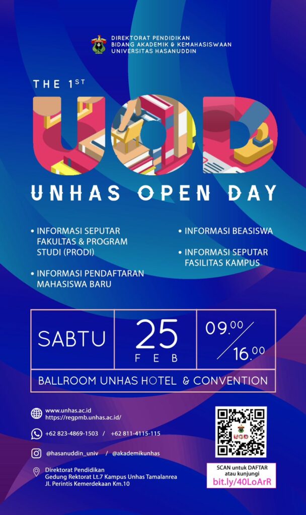 Unhas Open Day 2023, Temukan Prodi Terbaikmu