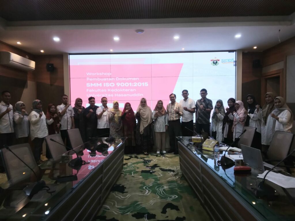 FK Unhas Selenggarakan Workshop Pembuatan Dokumen Sistem Penjaminan Mutu ISO 9001:2015