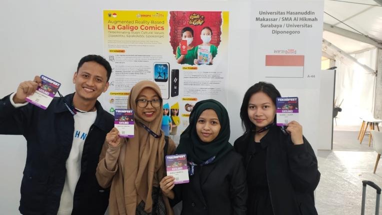 Pamerkan Inovasi Komik La Galigo, Mahasiswa Unhas Raih Silver Medal di Teknofest 2023 Turki 