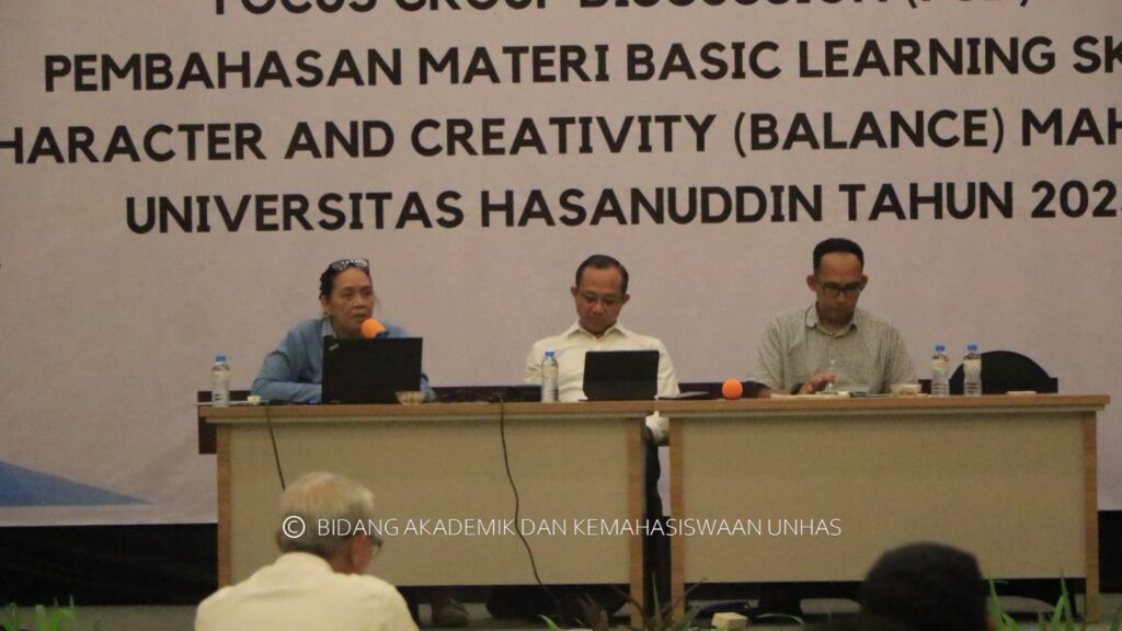 Siap-siap Sambut Mahasiswa Baru 2023, Unhas Gelar FGD Bahas Materi Balance