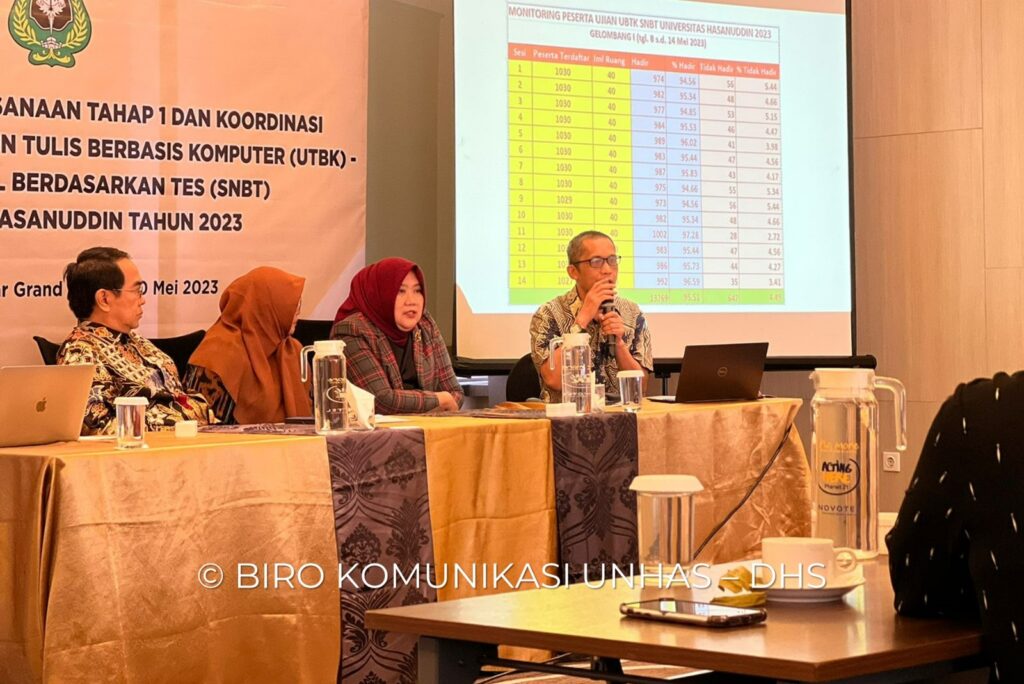 Unhas Gelar Rapat Evaluasi Pelaksanaan UTBK-SNBT Tahap I dan Persiapan Ujian Tahap II