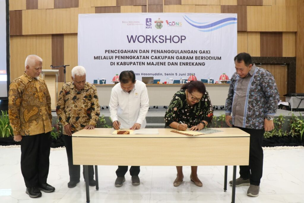 MoU FKM Unhas dan Bappenas, Bukti Komitmen Penguatan Iodisasi Garam