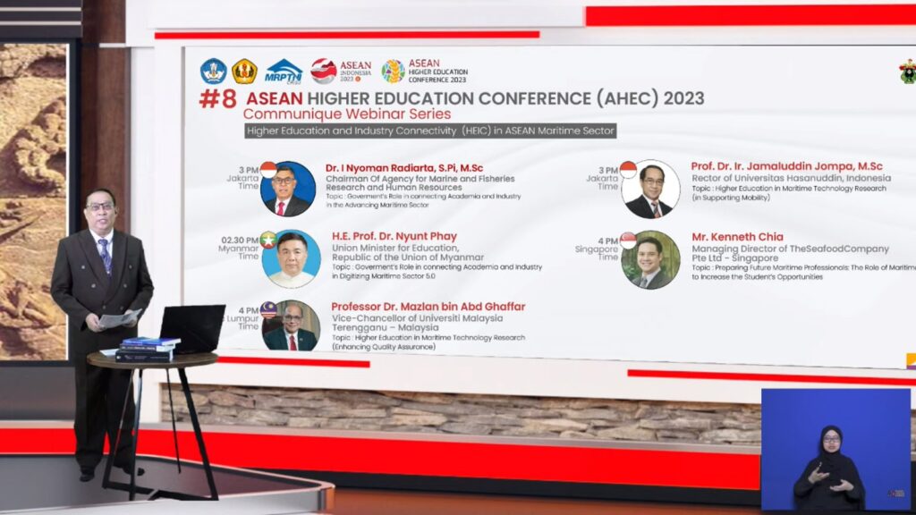 AHEC 2023 Series #8, Rektor Unhas Paparkan Tantangan Pendidikan Negara ASEAN