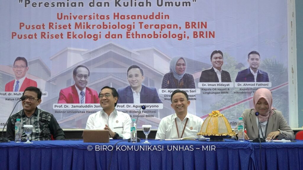 Bersama BRIN, Unhas Resmikan Pusat kolaborasi Riset Mikroba Karst 1