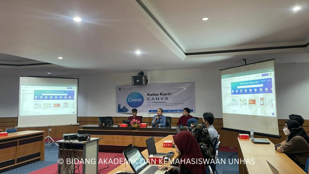 Pusat Karir Unhas Bekali Mahasiswa Skill Desain Canva
