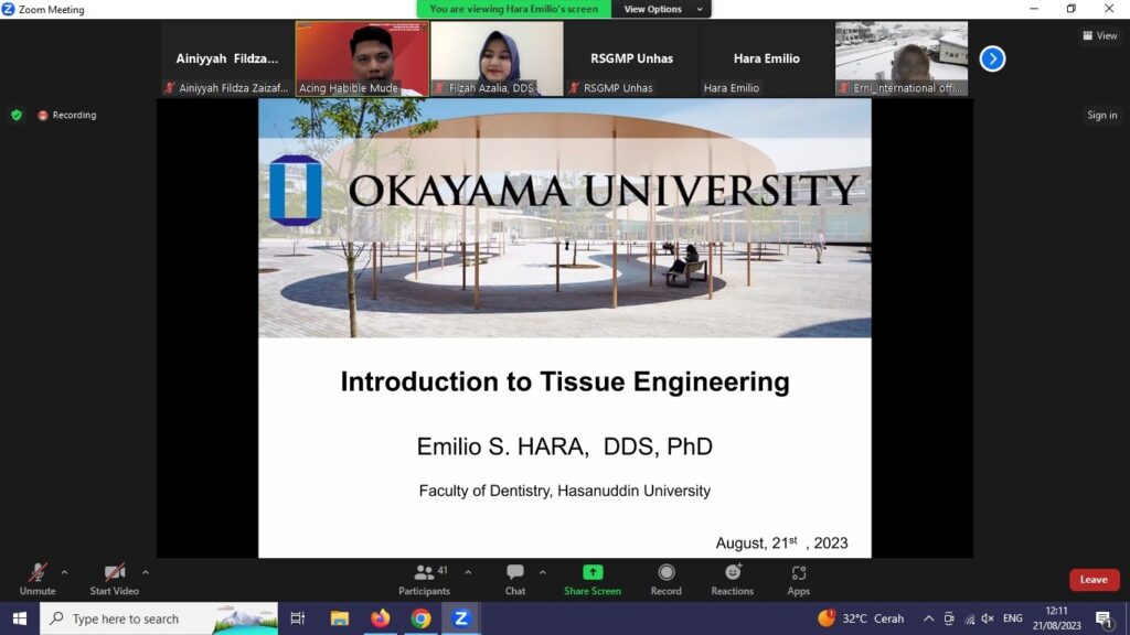 FKG Unhas Selenggarakan Kuliah Tamu, Hadirkan Pakar Bedah Mulut dari Jepang