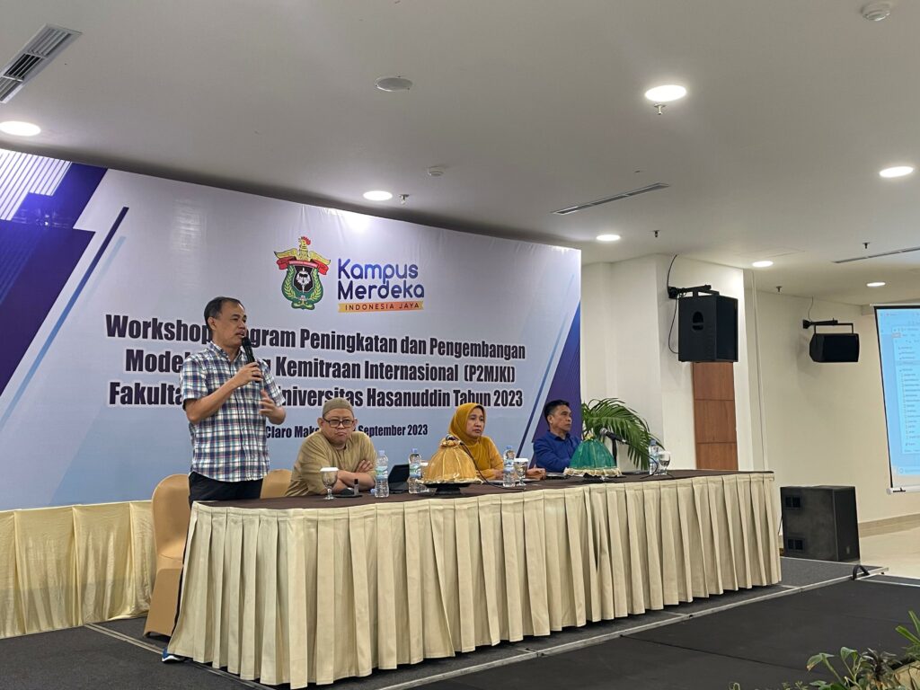 Fakultas Teknik Unhas Gelar Workshop Program Peningkatan dan Pengembangan Model Jejaring Kemitraan Internasional (P2MJKI)