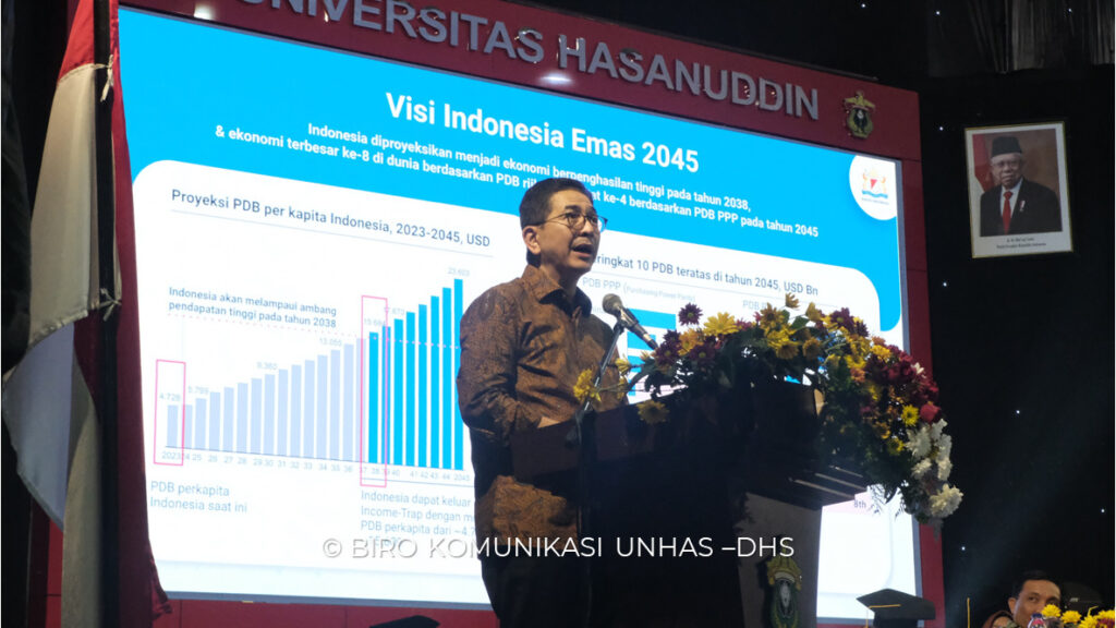 Kadin Berikan Orasi Ilmiah pada Puncak Perayaan Dies Natalis ke-67 Unhas