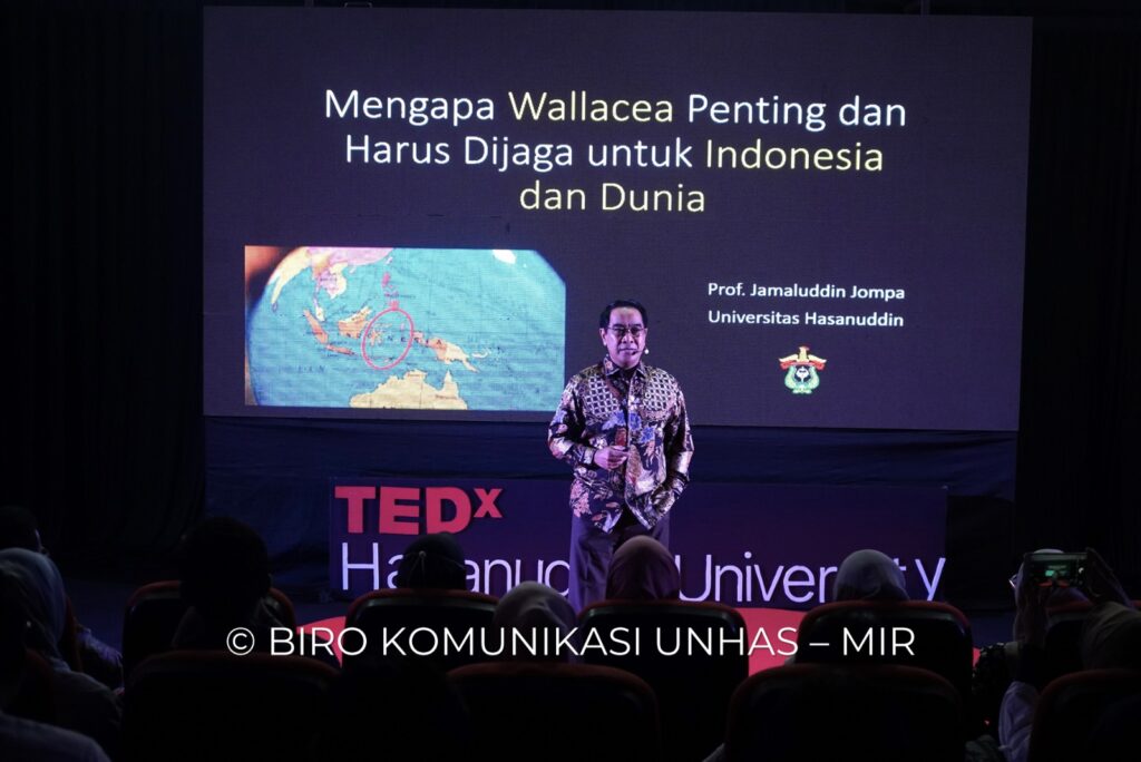 Rektor Unhas Paparkan Gagasan Pentingnya Wallacea untuk Indonesia dan Dunia pada Forum TEDX