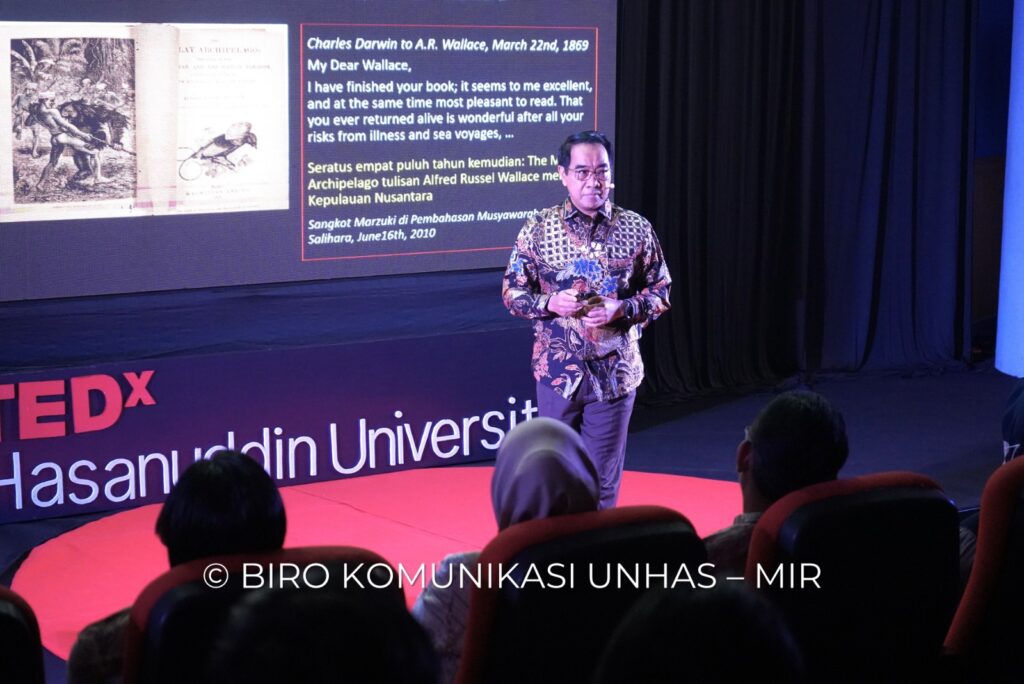 Rektor Unhas Paparkan Gagasan Pentingnya Wallacea untuk Indonesia dan Dunia pada Forum TEDX