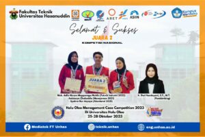 Delegasi Unhas Raih Juara 2 Management Business Case Competition di Halu Oleo