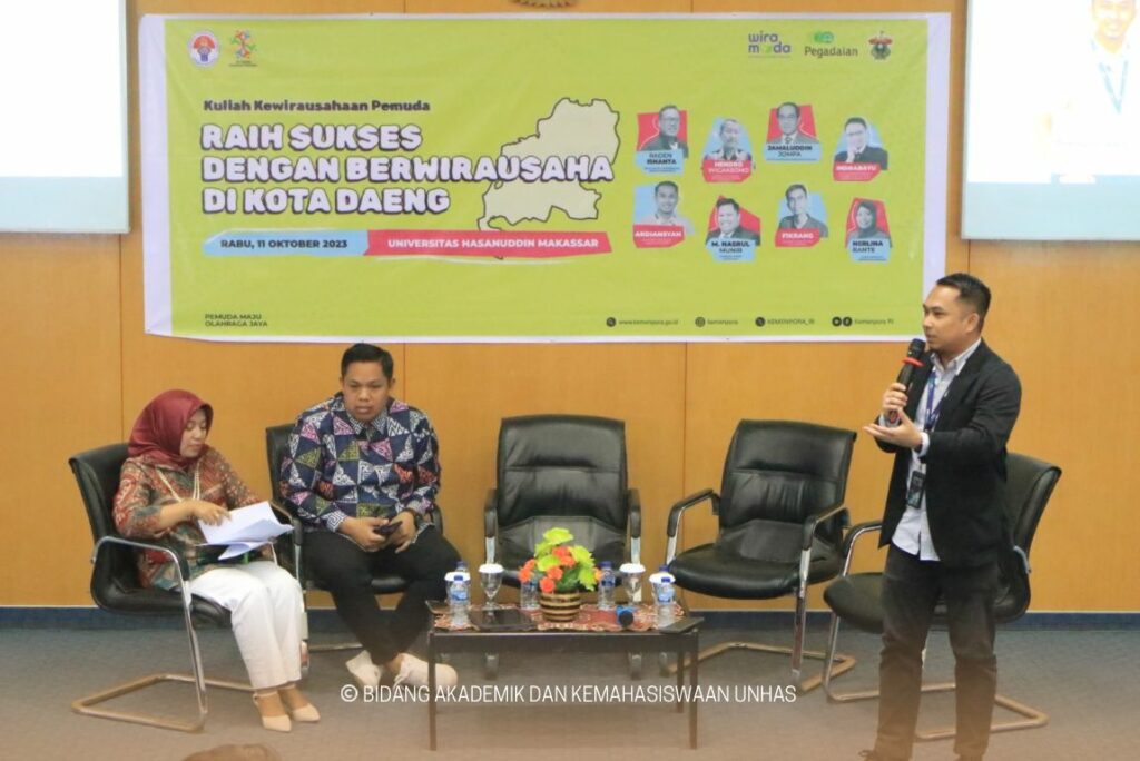 Kemenpora RI Beri Motivasi Wirausaha kepada Mahasiswa Unhas