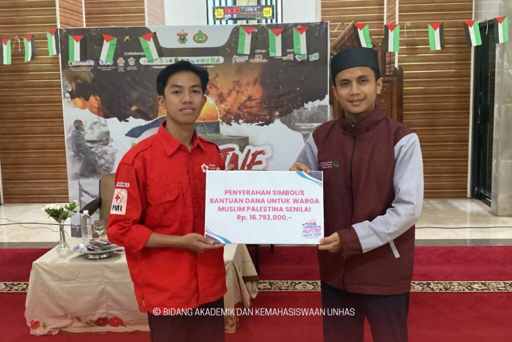 Aksi Peduli Palestina, Unhas Gelar Kajian dan Serahkan Donasi untuk Muslim Palestina