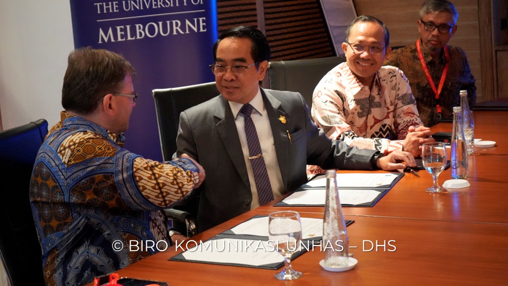 Perjanjian Kerja Sama Strategis Unhas dan University of Melbourne : Dorong Pertukaran Mahasiswa dan Kolaborasi Riset Internasional
