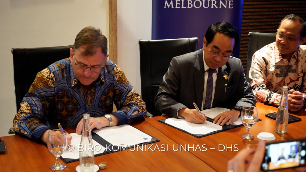 Perjanjian Kerja Sama Strategis Unhas dan University of Melbourne : Dorong Pertukaran Mahasiswa dan Kolaborasi Riset Internasional