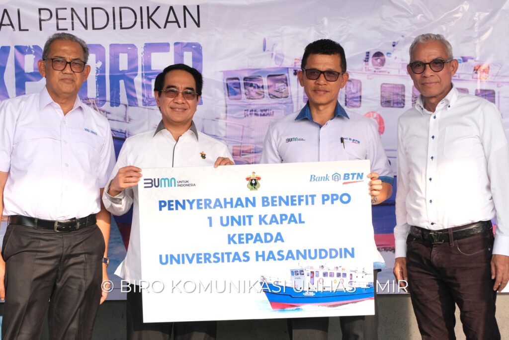 Perkuat Visi Pengembangan Budaya Maritim, Unhas Resmi Hadirkan Kapal Pendidikan “Unhas Explorer”