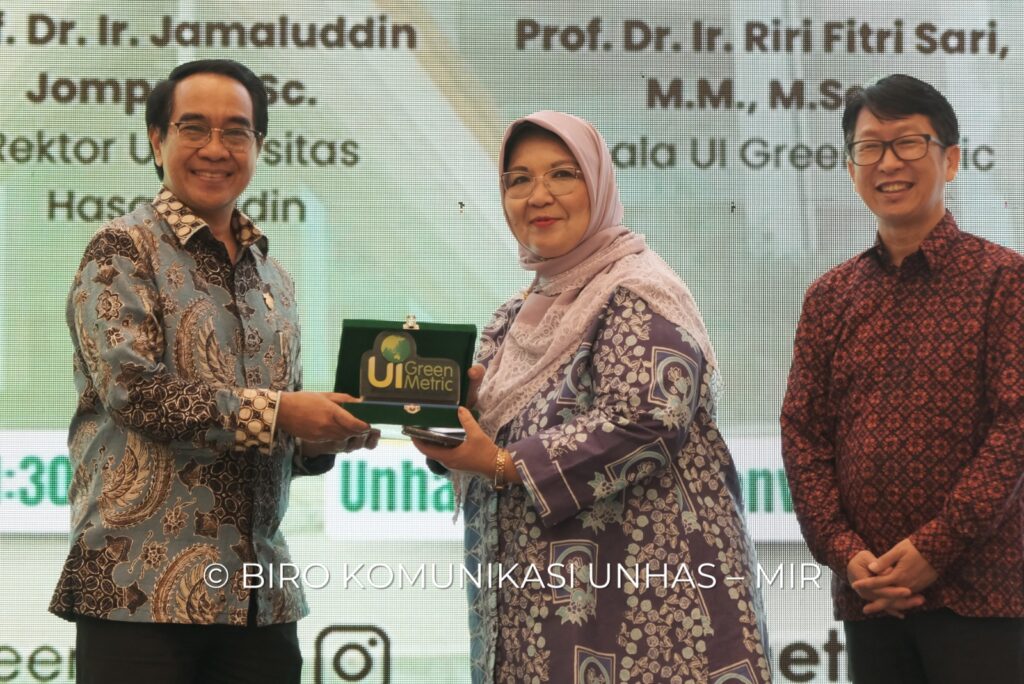 Unhas Raih Penghargaan UI GreenMetrics sebagai Kampus Penerapan Paling Berkelanjutan di Timur Indonesia