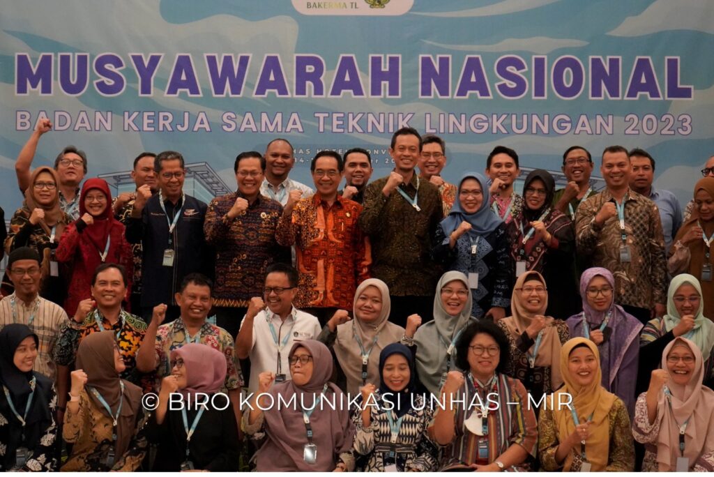 Unhas Tuan Rumah Penyelenggaraan Musyawarah Nasional Badan Kerjasama Teknik Lingkungan Tahun 2023
