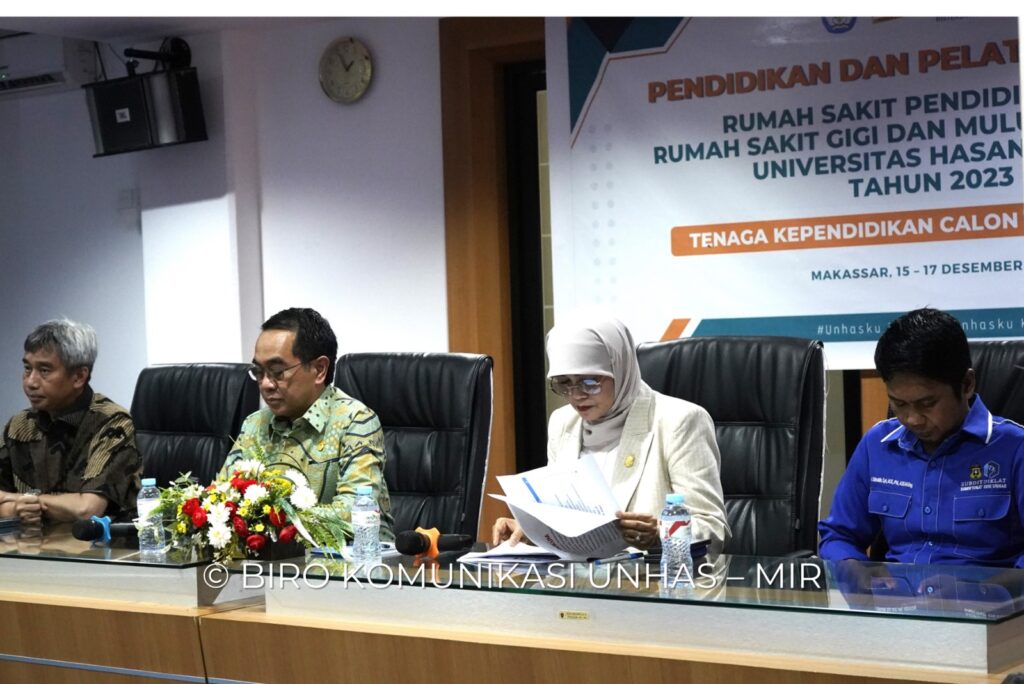 Rektor Unhas Resmi Buka Pendidikan dan Pelatihan Dasar Bagi 135 Tendik Calon Non PNS Tetap Lingkup Rumah Sakit