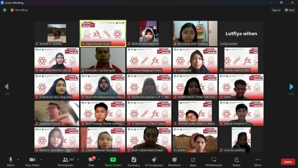 Sosialisasi ONMIPA 2024, Unhas Target Prestasi Lebih Baik dari 2023