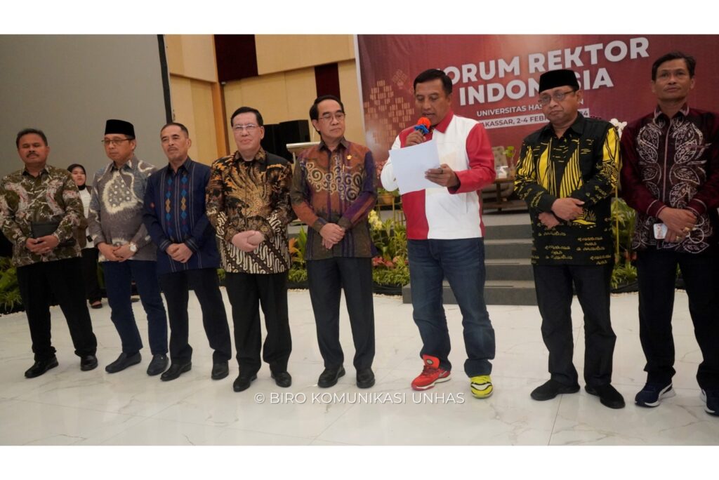 Forum Rektor Indonesia (FRI) Deklarasikan Pemilu Aman dan Damai di Kampus Universitas Hasanuddin