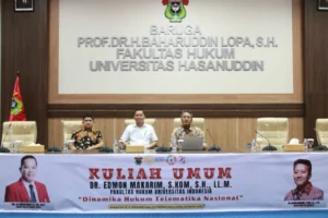 Rangkaian Dies KE-72, Fakultas Hukum Unhas gelar Kuliah Umum Hadirkan Pakar Hukum Telematika UI