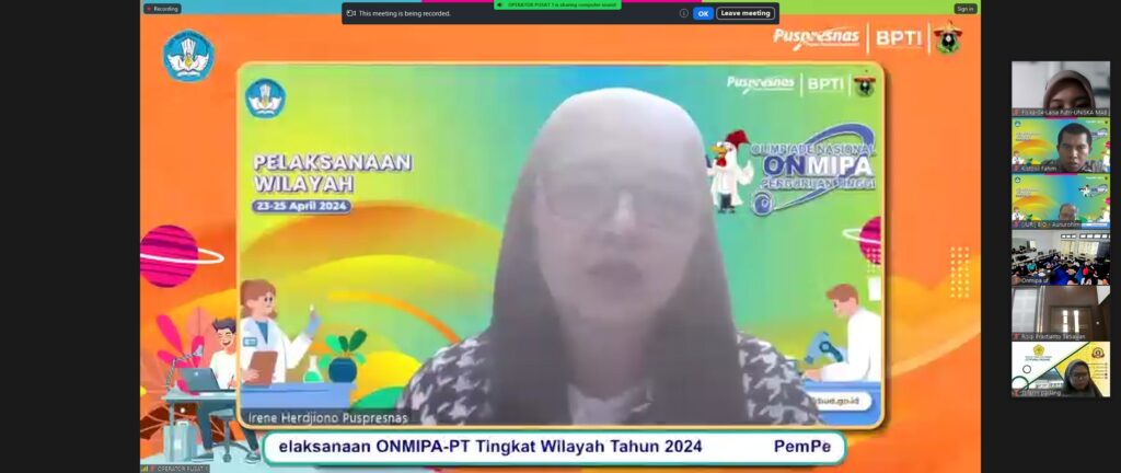 Rektor Unhas Buka Seleksi Wilayah Olimpiade Nasional MIPA (ONMIPA) Perguruan Tinggi 2024