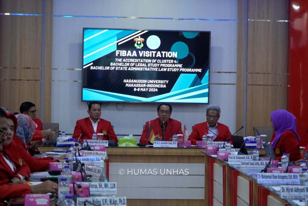 Dua Prodi Fakultas Hukum Unhas Jalani Proses Visitasi Akreditasi Internasional Fibaa Cluster 4