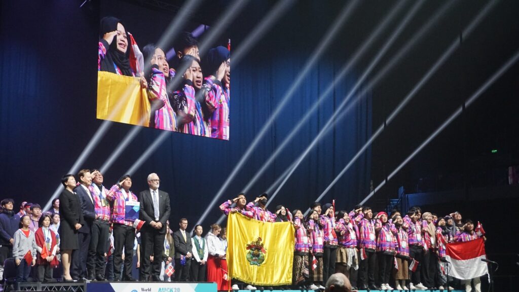 PSM Unhas Raih Juara 1 Kategori Folklore Indigenous Music with Choreography di New Zealand