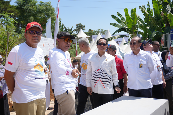 Peresmian Program Infrastruktur Hijau RISE Kerjasama Unhas di Kampung Bonelengga Makassar