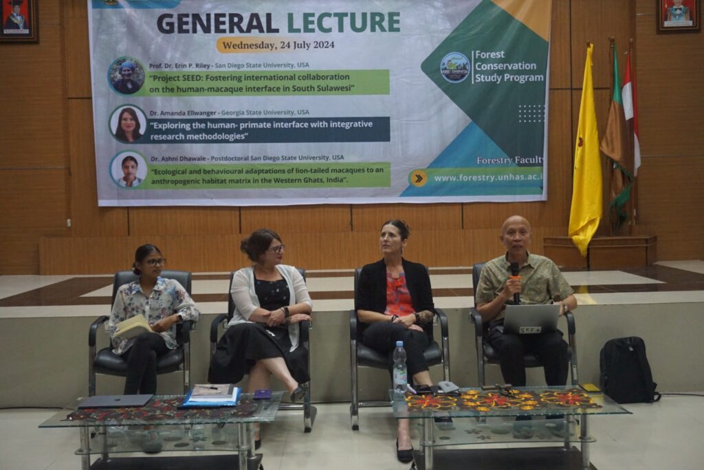 Program Studi Konservasi Hutan Fakultas Kehutanan Unhas Gelar Kuliah Umum Bahas Hubungan Mahasiswa dengan Macaca di Sulawesi Selatan