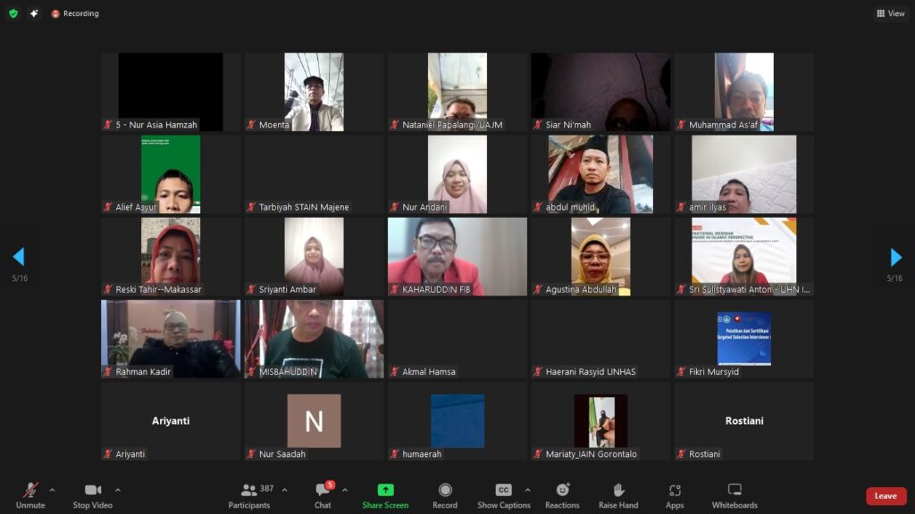 Unhas Kerjasama Al Azhar Mesir Hadirkan Webinar Internasional Gender dalam Perspektif Islam