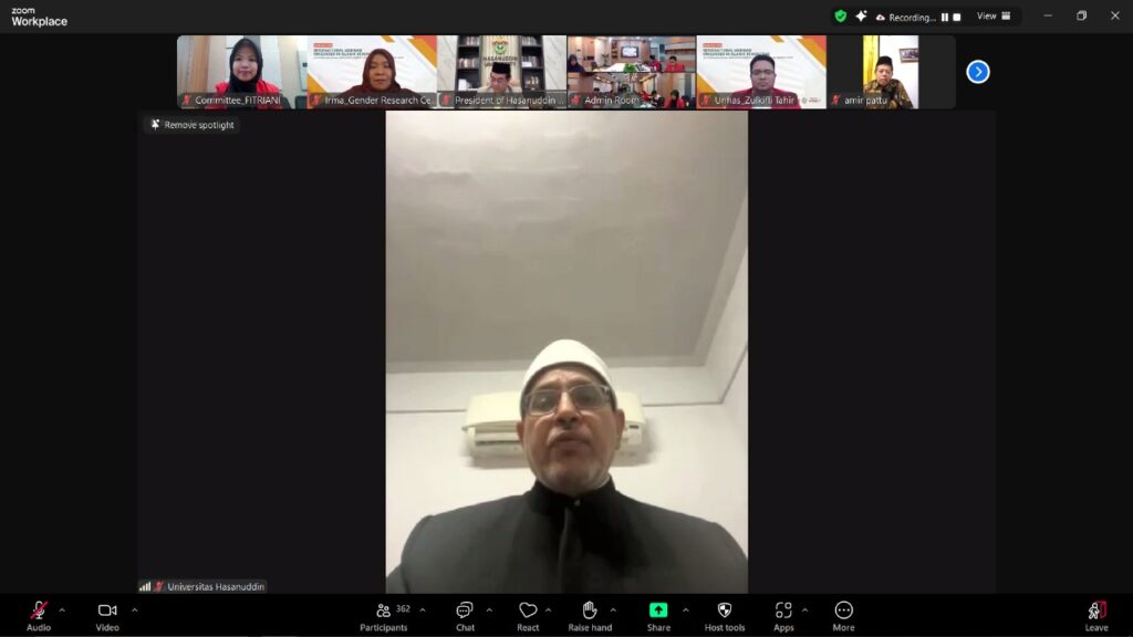 Unhas Kerjasama Al Azhar Mesir Hadirkan Webinar Internasional Gender dalam Perspektif Islam