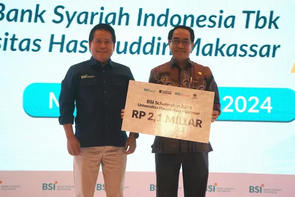 Unhas Terima Bantuan Dana Pendidikan dari PT Bank Syariah Indonesia Tbk