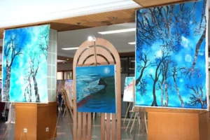 Hadirkan Ruang Inspiratif bagi Sivitas Akademika, Unhas Hadirkan Pameran Lukisan Tunggal Warna Rosi