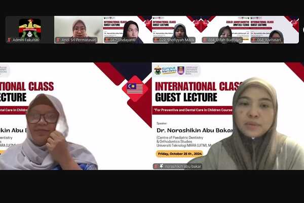 Dr. Norashikin Abu Bakar dari UITM Malaysia Bahas Kesehatan Gigi Anak di FKG Unhas