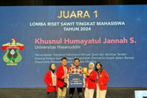 Mahasiswa Unhas Juara 1 Lomba Riset Sawit Kementerian Keuangan