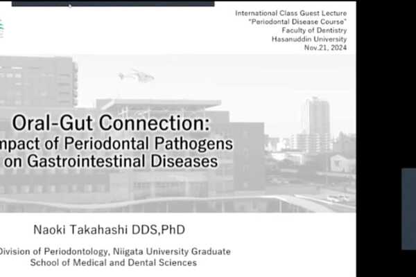Jadi Dosen Tamu, FKG Unhas Hadirkan Pakar Periodontal dari Niigata University Japan