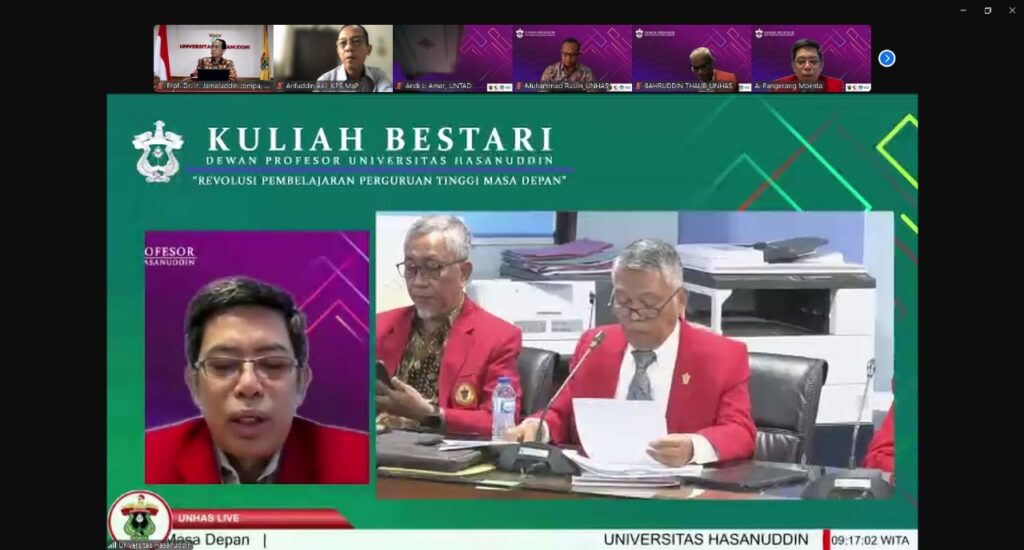 Unhas Selenggarakan Kuliah Bestari Tentang Revolusi Pembelajaran Perguruan Tinggi Masa Depan