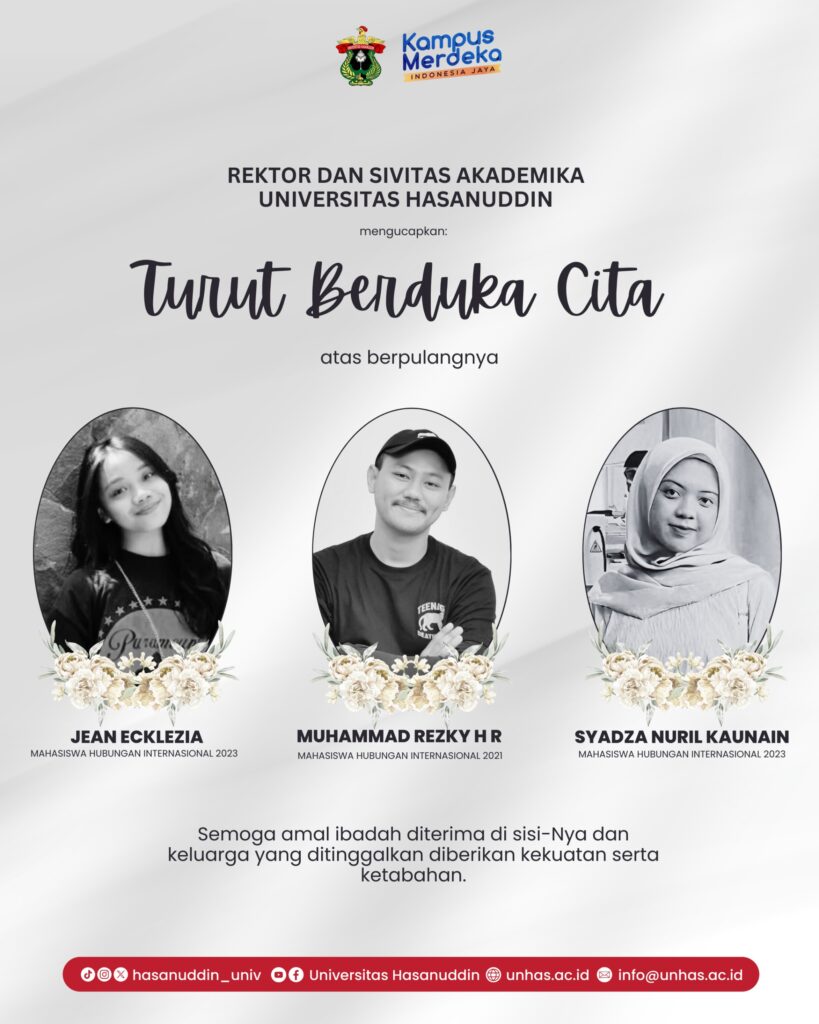 Rektor Unhas Menyampaikan Turut Berduka Atas Meninggalnya Mahasiswa HI
