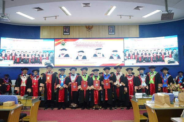 Penerimaan Guru Besar Unhas, Rektor Pendekatan Lintas Disiplin Semakin Dibutuhkan