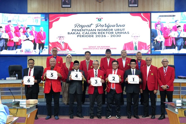 Proses Penyaringan Bakal Calon Rektor Unhas Periode 2026-2030 oleh Senat Akademik Dimulai (2)