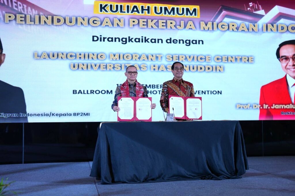 Menteri P2MI di Unhas Perlindungan Tenaga Kerja dari Hulu hingga Hilir