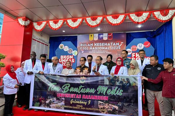 Unhas Kirimkan Tiga Gelombang Tenaga Medis untuk Bencana Sumatra