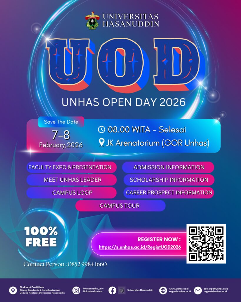 Mau Kuliah di Unhas? Ayo. Hadiri Unhas Open Day 2026